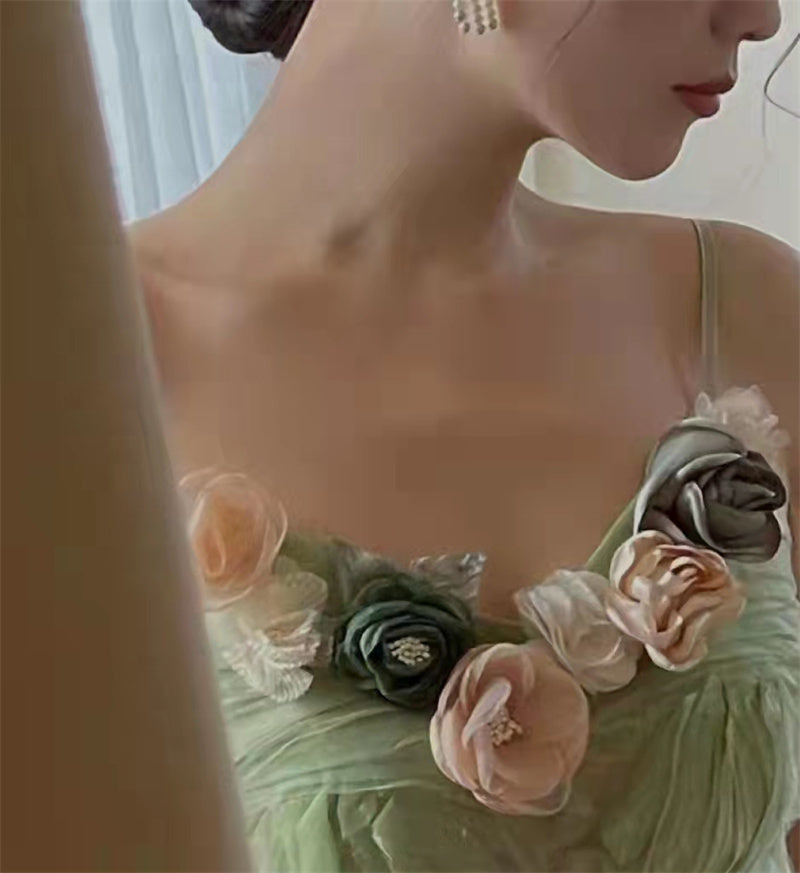 Fashion Ladies Green Sunny Dress