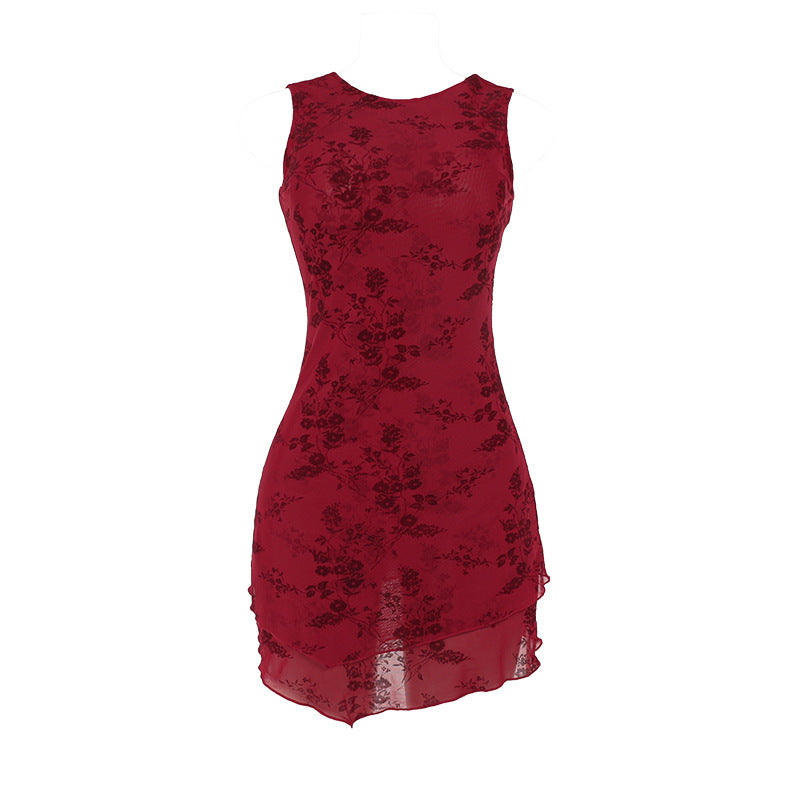 Women's Hip Bag Fashion Camisole Backless Dress
