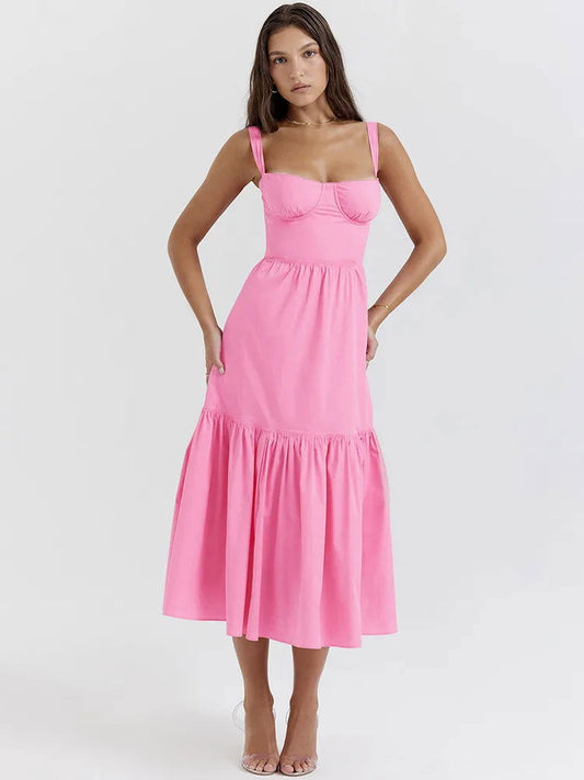 A-Line Bodycon Midi Dress