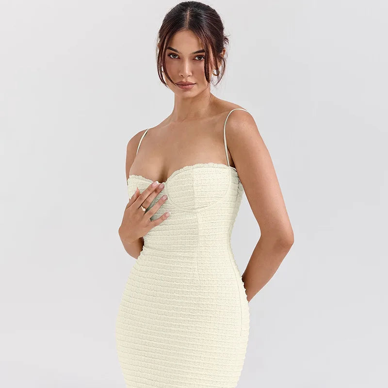 Apricot Backless Maxi Dress