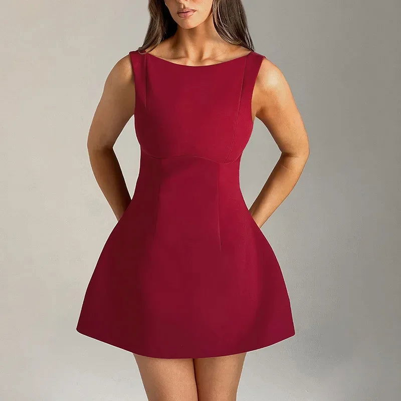 Backless Bodycon Mini Dress