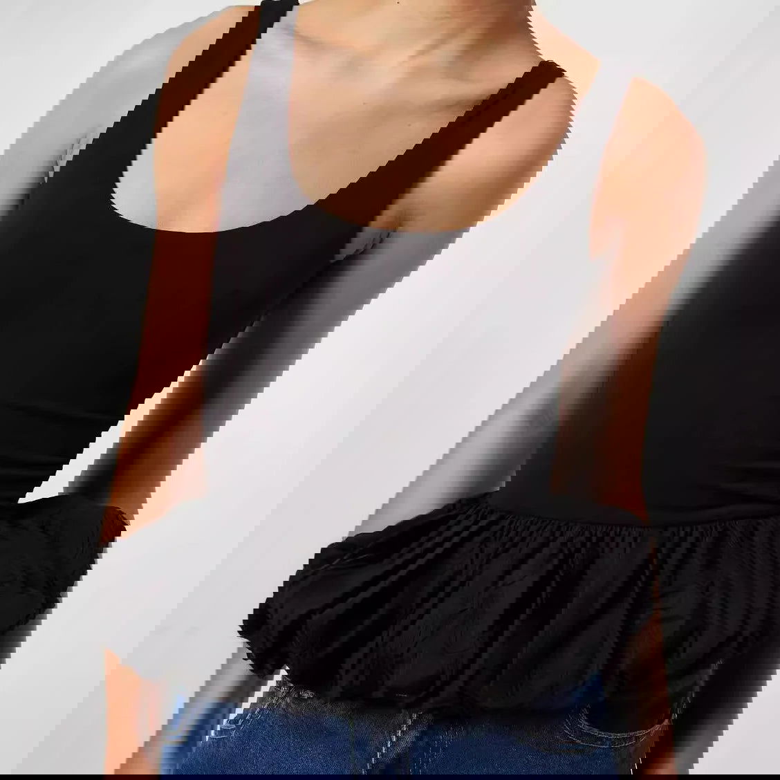 Backless Ruched Tank Top