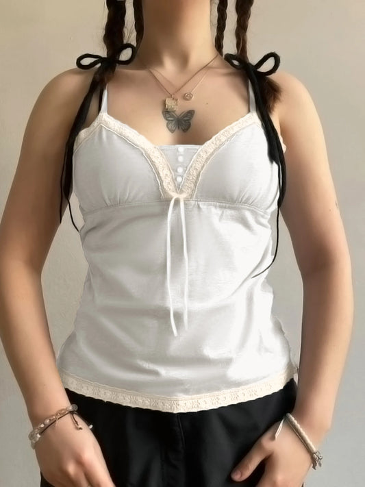 Lace 's Bustiers Backless Sleeveless Top