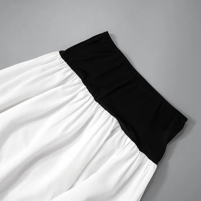 Bellazair White Strapless Backless Two-Piece Set