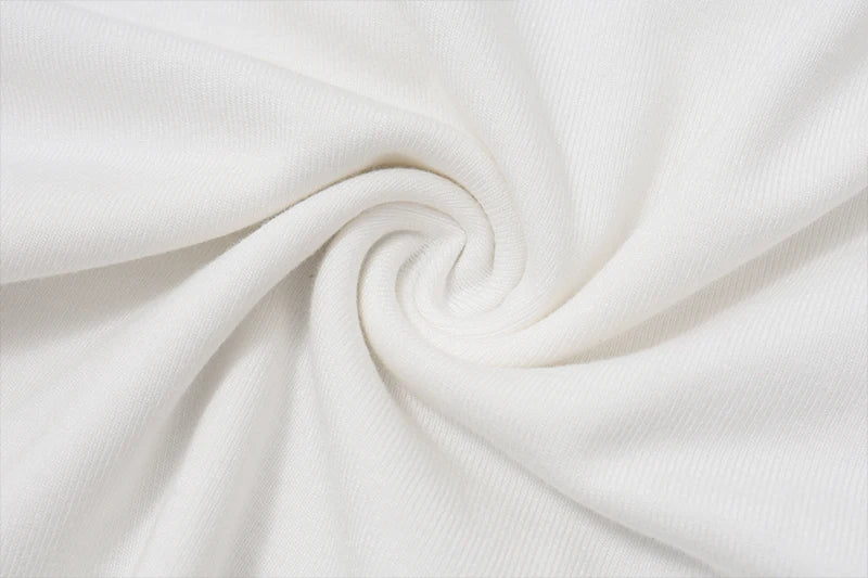 White Bodycon Long Sleeve Shirt