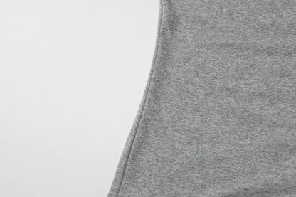 Gray Turn-Down Collar Long Sleeve Slim Cardigan Top