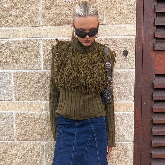 Knitt Zipper Cardigan Sweater Turtlenck Tael Slim Jumper Knit Top Slim Warm Outer