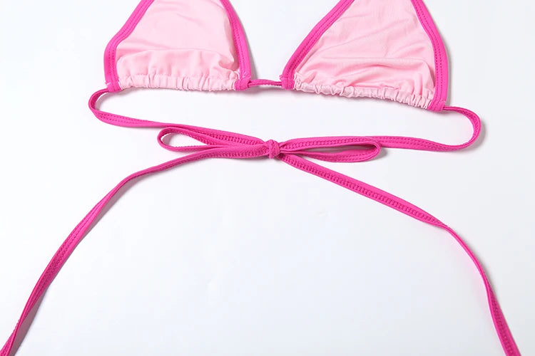 Two Piece Bandage Bra Top and Bow Shorts Set