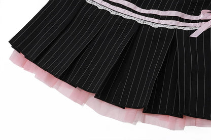 Black High-Waist Mini Skirt