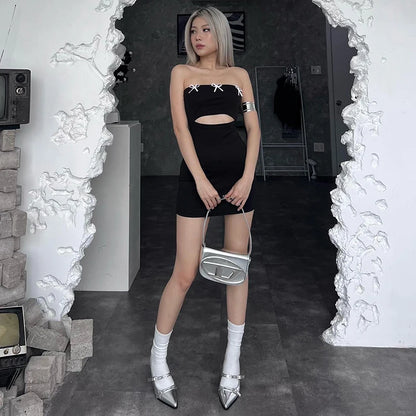Black A-Line Mini Dress