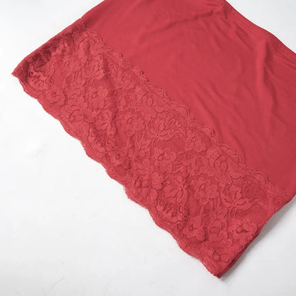 Hollow Out Lace T-Shirt Mini Skirt Set