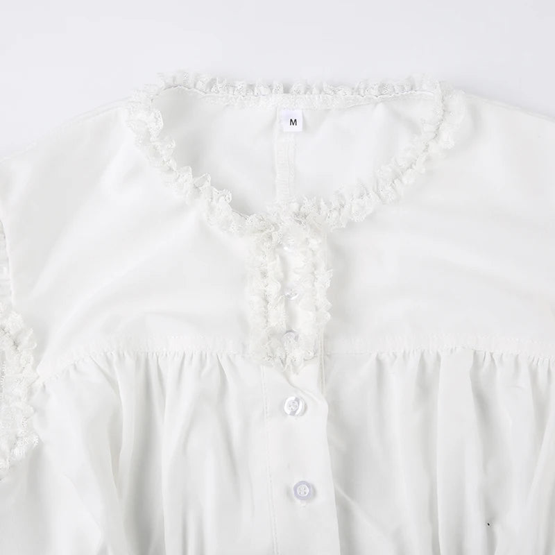 White Blouse Top