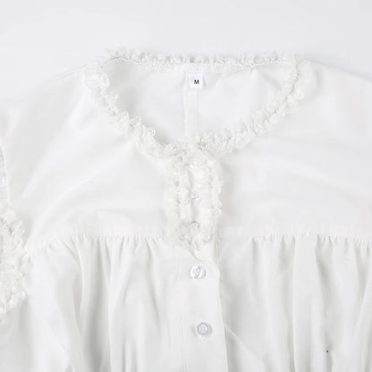 Classic White Blouse Top