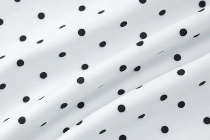 Polka Dot Strapless Mermaid Midi Dress