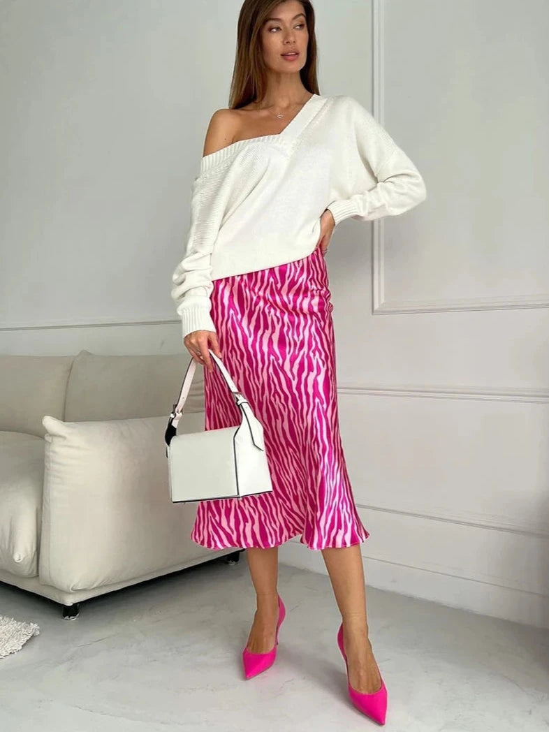 Slim Bodycon High Waist Midi Skirt