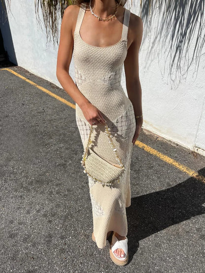 Backless Bodycon Maxi Dress