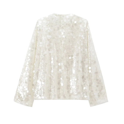Sequin Kimono Jacket Coat for Women