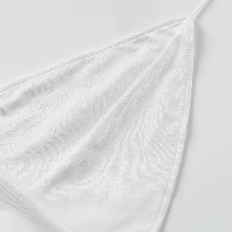 White Hollow Out Lace Mini Dress