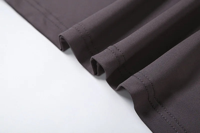 Pleated Long Sleeve Slim Maxi Dress