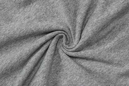 Gray Turn-Down Collar Long Sleeve Slim Cardigan Top