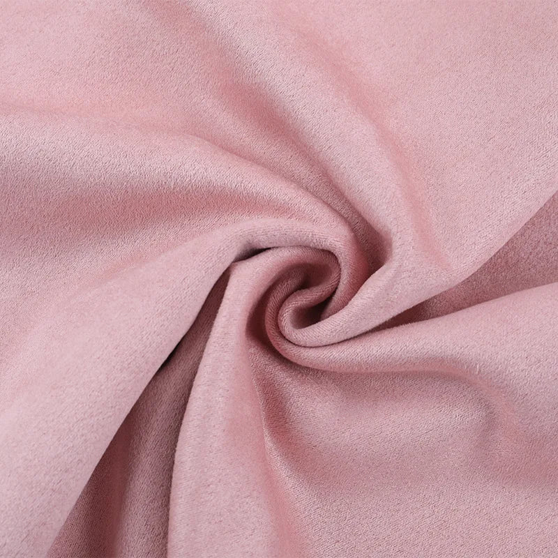 Pink Zip Up Suede Jacket
