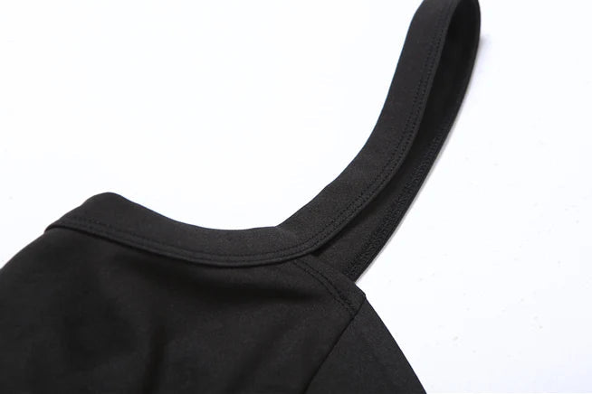 Black Hollow Slim Jumpsuit