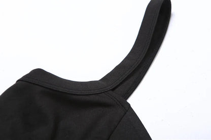 Black Hollow Slim Jumpsuit