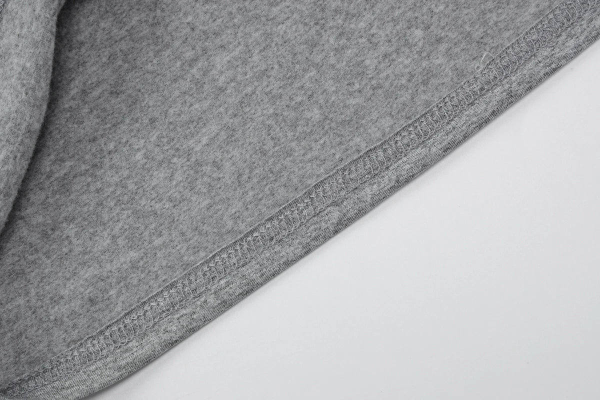 Gray Turn-Down Collar Long Sleeve Slim Cardigan Top