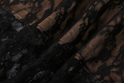 Chic 2 Piece Set: Low-Neck Bodysuits with Tassel Skirts