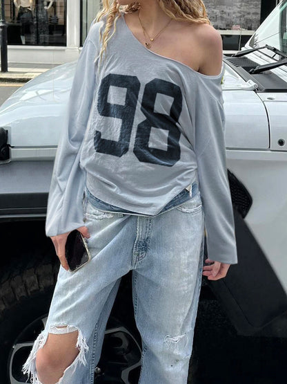 Looe V-neck Long Sleeve Tee by Bellazair