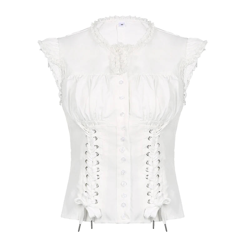 White Blouse Top