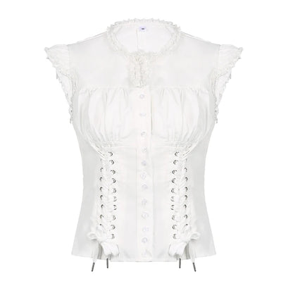 Classic White Blouse Top