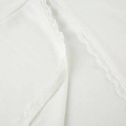 White Lace Long Sleeve Tee