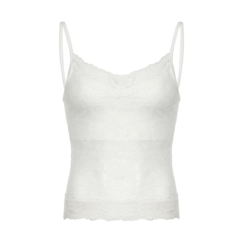White See Through Lace Top