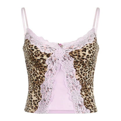 Leopard Lace Top - Stylish and Comfortable