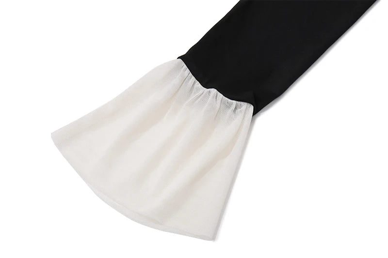 White Sheath Off Shoulder Flare Sleeve Mini Dress