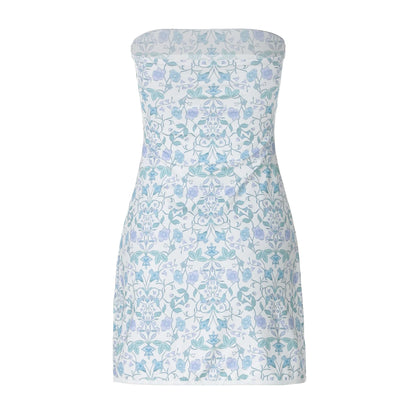 Floral Strapless Bodycon Mini Dress
