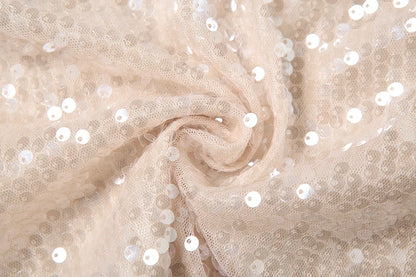 Khaki Sequins Backless Sleeveless Tank Top