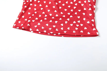 Backless Knot Wrap Crop Top with Speckled Print
