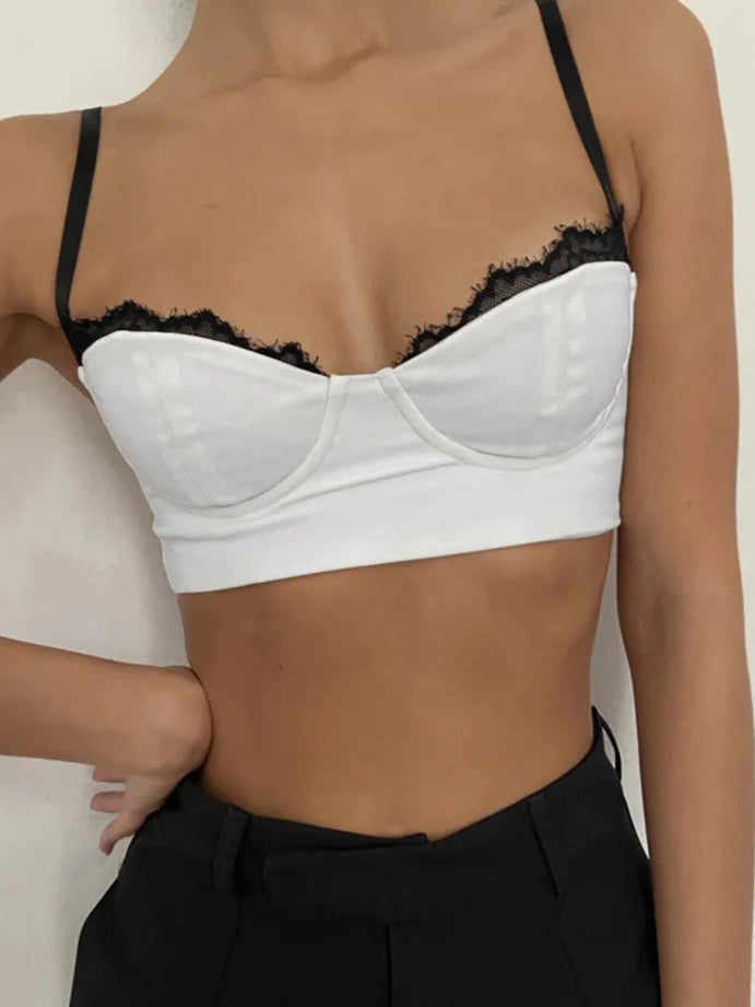 White Lace Tank Top