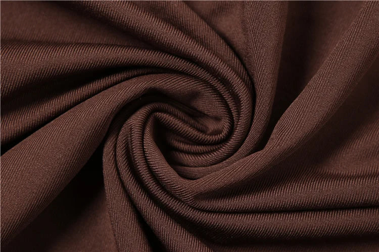 Ruched Backless Dress Deep V-Neck Full Sleeve Rings Patchwork Irregular Hem Mini Bodycon