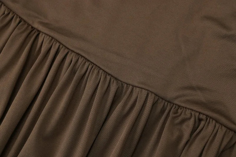 Long Sleeve Ruched Maxi Dress