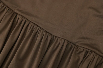 Long Sleeve Ruched Maxi Dress