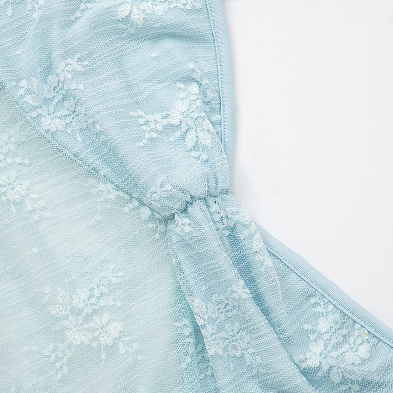 'S Spring And Color Camisole Lace Tight Patchwork Dress Hollow Out See-Through Fishtail Dress