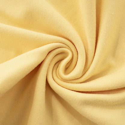 Yellow V-Neck Flared Loose Long Sleeve Slim Top