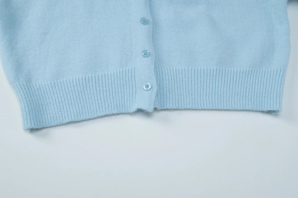 O-Neck Long Sleeve Cardigan
