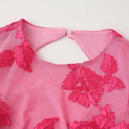 Luxury Backless Printed Mini Dress - Ruffled Bandage Style