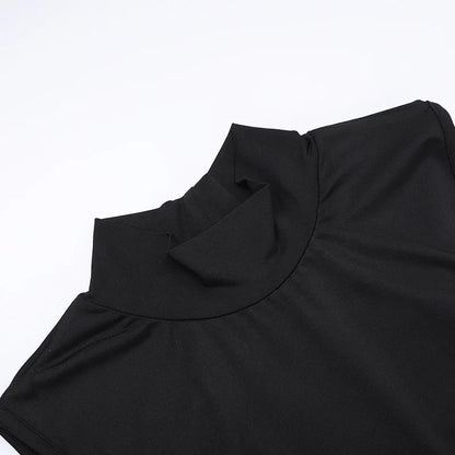 Black Backless Butterfly Detail Maxi Dress