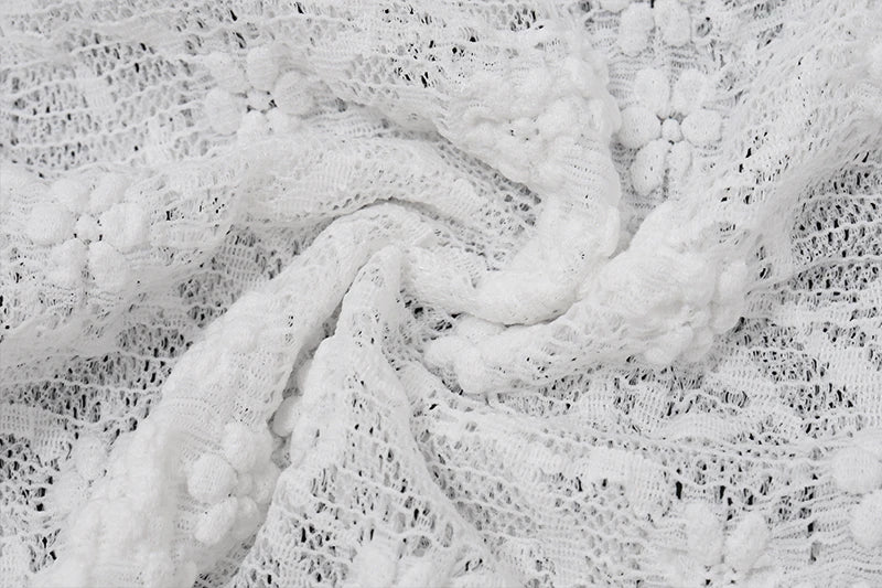 White Lace Sleeveless Crop Top