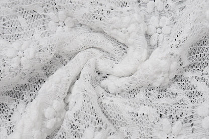 White Lace Sleeveless Crop Top